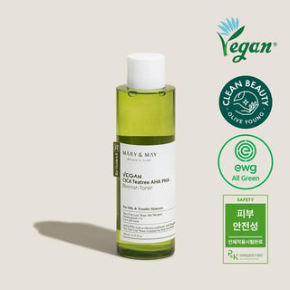 [MARY&MAY] Veganer Cica-Teebaum-AHA-PHA-Makel-Toner 200 ml