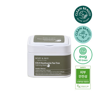 [MARY&MAY] CICA Houttuynia Tea Tree Calming Mask 30ea