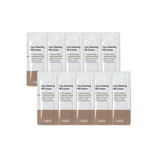 [PURITO] Cica Clearing BB Cream #21 Light Beige 1ml * 10pcs [Sample]