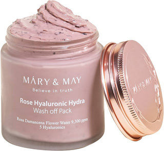 [MARY&TOUKOKUU] Rose Hyaluronic Hydra Wash Off pakkaus 125g