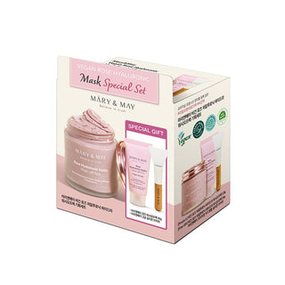 [MARY&MAY] Vegan Rose Hyaluronic Mask Special Set 125g+30g