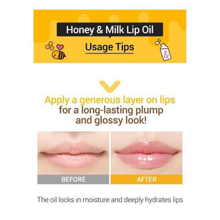 Korean Skincare - Kbeauty - A'PIEU Honey & Milk Lip Oil 5g - Hohtava