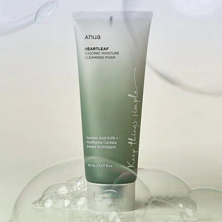 Korean Skincare - Kbeauty - Anua Heartleaf Succinic Moisture Cleansing Foam 150ml - Hohtava