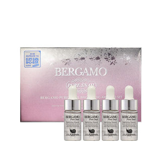 Korean Skincare - Kbeauty - BERGAMO Pure Snail Brightening Ampoule Set 13ml * 4ea - Hohtava