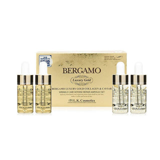 Korean Skincare - Kbeauty - BERGAMO Real Gold Collagen Ampoule Set 13ml * 4ea - Hohtava