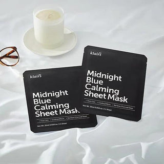 Korean Skincare - Kbeauty - Dear Klairs - Vegan Midnight Blue Calming Sheet Mask 25ml - Hohtava
