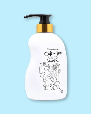 Korean Skincare - Kbeauty - [ELIZAVECCA] CER-100 Collagen Coating Hair A+ Muscle Tornado Shampoo 500ml - Hohtava