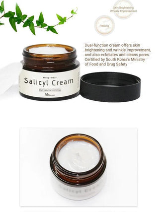 Korean Skincare - Kbeauty - [ELIZAVECCA] Milky-wear Salicyl Cream 50ml - Hohtava