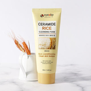 Korean Skincare - Kbeauty - EYENLIP Ceramide Rice Cleansing Foam 100ml - Hohtava