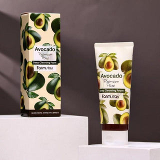 Korean Skincare - Kbeauty - [FARM STAY] Avocado Premium Pore Deep Cleansing Foam 180ml - Hohtava