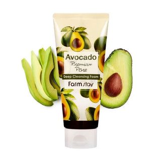 Korean Skincare - Kbeauty - [FARM STAY] Avocado Premium Pore Deep Cleansing Foam 180ml - Hohtava