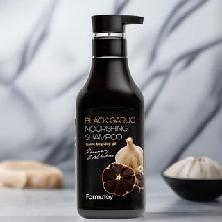 Korean Skincare - Kbeauty - [FARM STAY] Black Garlic Nourishing Shampoo 530ml - Hohtava