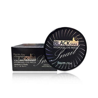 Korean Skincare - Kbeauty - [FARM STAY] Black Snail Hydrogel Eye Patch 90g (60pcs) - Hohtava