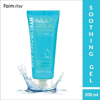 Korean Skincare - Kbeauty - [FARM STAY] Hyaluronic Acid Multi Aqua Soothing Gel 200ml - Hohtava