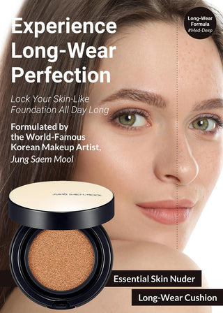 Korean Skincare - Kbeauty - [JUNG SAEM MOOL] Essential Skin Nuder Long Wear Cushion (SPF50+/PA+++) 14g #17 Fair-Light - Hohtava